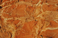 The Orange Color Of Lands In The Dry South Italy