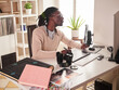 © Stocked House Studio - Graphic designer photographer working in home office
