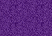 Seamless Vector Damask Purple Violet Texture. Blossom Floral Pattern, Flower Leaves Branches Lavender Color Background. Wrapping Paper Design, Web Page Fill, Backdrop