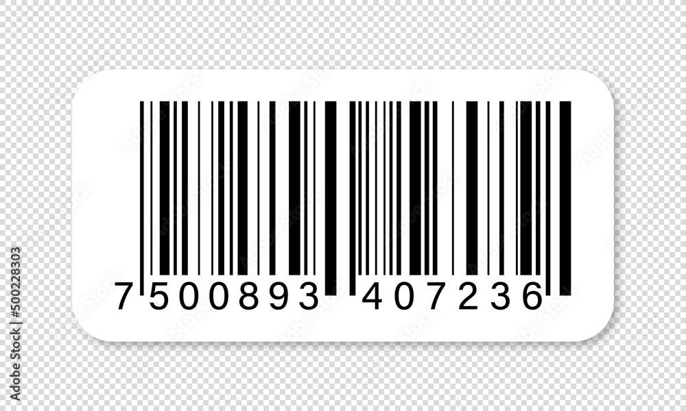 Barcode icon. Barcode vector icon on transparent background. Scan bar label, qr code and industrial barcode. Supermarket scanning barcode sign. Vector illustration EPS 10