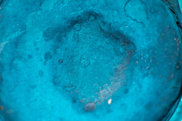 Wall Mural - Close-up macro shot of beautiful vibrant watercolour pallete with plenty of texture and details