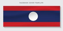 Loas Flag Facebook Cover Background