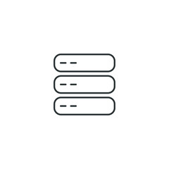Fototapete - Vector sign of the Storage symbol is isolated on a white background. Storage icon color editable.