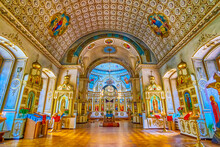 The Interior Of Transfiguration Cathedral With Rich Decoration, Dnipro, Ukraine
