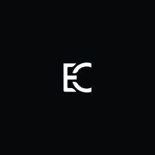 Minimal Letter EC BC Logo Design , EC BC Icon