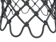 Basketball net black close-up, 3d render