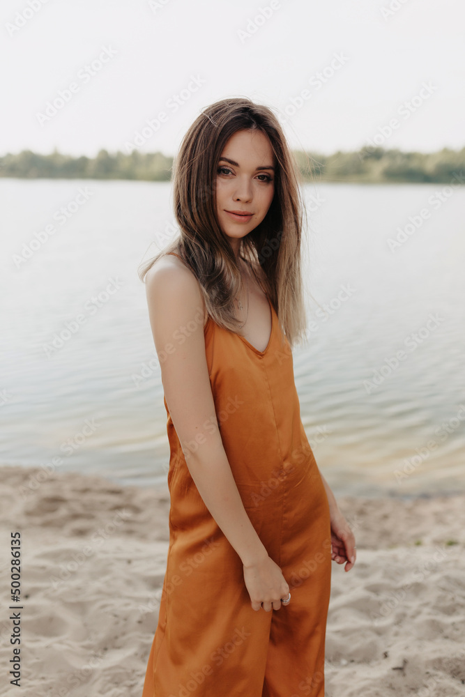 orange dress on pale skin Tangerine Lace