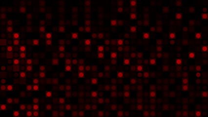 Poster - Disco background with moving glowing squares. Motion. Retro background with moving squares in style of club. Moving colored squares on black background in retro style