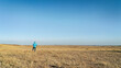 © MarekPhotoDesign.com - prairie in northern Colorado at early spring with a lonely male figure - Soapstone Prairie Natural Area near Fort Collins