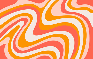 abstract horizontal background with colorful waves. trendy vector illustration in style retro 60s, 7