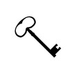 Klucz , stary klucz - ikona wektorowa