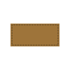 leather patch icon vector. leather pattern illustration sign. hat patch symbol or logo.