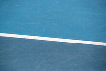 Clean Blue Tennis Court