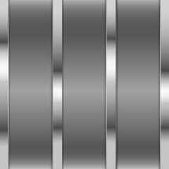 Wall Mural - Abstract Background Silver Metallic 3d Chrome vector. Metallic pattern design vector.