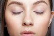 © Serg Zastavkin - Closeup shot of human female closed eye with nude makeop.
