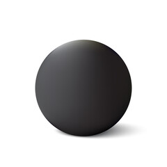 Poster - Abstract black sphere. Ball graphic design. Design element. Vector illustration. stock image. 