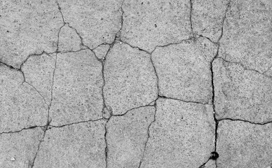 Canvas Print - texture of concrete floor with crack