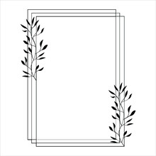 Botanical Rectangle Frame