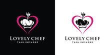 Chef And Heart Logo Design For Business With Creative Element