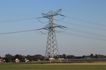 Wall Mural - High steel pylons for high voltage power transmission