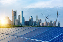 Solar Photovoltaic Panels And Wind Turbines In Cities