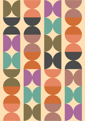 Bauhaus art graphic design for modern abstract wall art, poster, art print, Scandinavian, canvas, frame and home decor