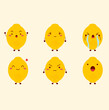 Lemon character. Many emotions cartoon. Martial, dismal, cry, smile, happy, angry and surprised