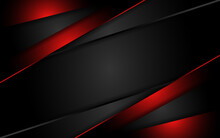 Luxury Black Background With Red Lines Combinations. Modern Futuristic Background