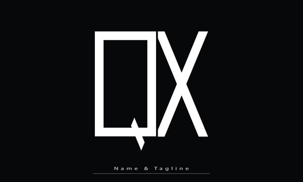 Alphabet letters Initials Monogram logo QX , XQ