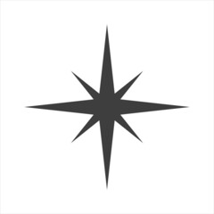 compass icon vector on white background. eps 10