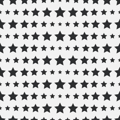 Poster - Horizontal lines of stars. Vector with lines made of stars. Vector.
