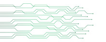 Green Circuit Board Electronics Digital Technology Banner