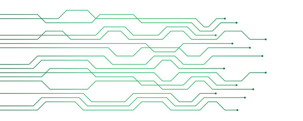 Aufkleber - green circuit board electronics digital technology banner
