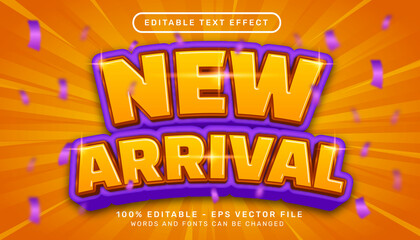 Poster - new arrival 3d text effect and editable text effect