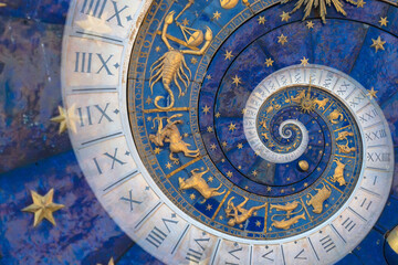 Leinwandbilder - Astrology and alchemy sign background illustration