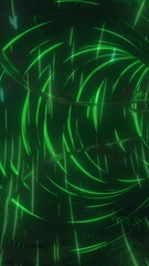 Wall Mural - animation of light trails over digital tunnel