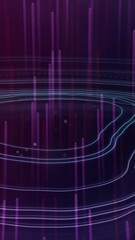 Wall Mural - animation of light trails over moving shapes