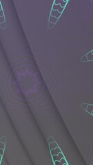 Wall Mural - animation of white circles over moving shapes