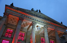 Looking Up Entrance Pillars - Konzerthaus - Berlin, Germany