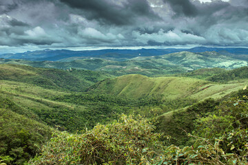 natural landscape of Serra do Gandarela in Conceição do Rio Acima city, Minas Gerais State, Brazil