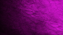 Purple Abstract Background. Toned Rough Cracked Stone Surface Texture. Gradient. Colorful Background With Space For Design.