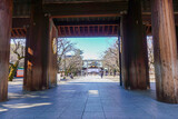 Fototapeta Psy - Yasukuni shrine in Tokyo, Japan