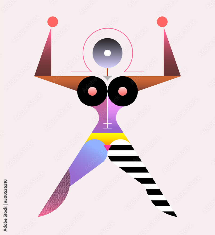 Woman Body Shape Vector Design. Colored design isolated on a white ...