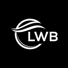 LWB Letter Logo Design On Black Background. LWB  Creative Initials Letter Logo Concept. LWB Letter Design.