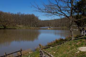 The Decorata lake, Colle Sannita, Benevento, Campania