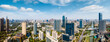 Leinwandbild Motiv aerial photography ningbo city architecture landscape skyline large format