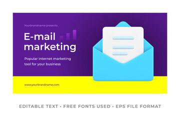 Poster - Email marketing internet banner template