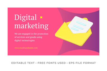 Poster - Digital marketing advertising banner template
