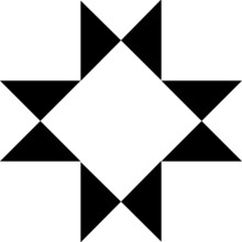 Barn Quilt Symbol Icon
