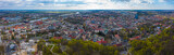 Fototapeta Miasto - Panoramiczny widok z lotu ptaka na miasto Gorzów Wielkopolski i część parku Siemiradzkiego